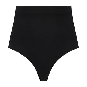 ByeBra - Seameless Shapewear (Strong Support) Soft Touch Mid Waist Thong Black