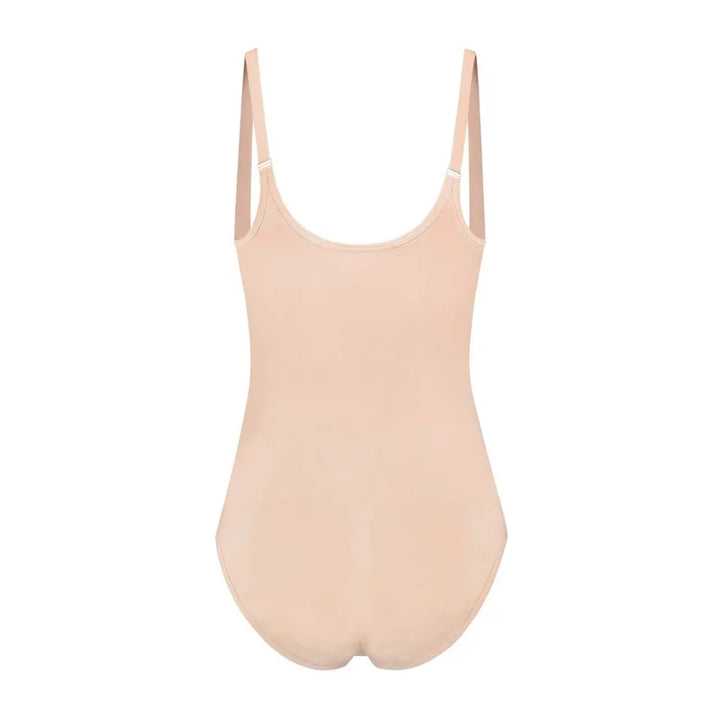 ByeBra - Seameless Shapewear (Strong Support) Soft Touch Bodysuit Open Bust Beige