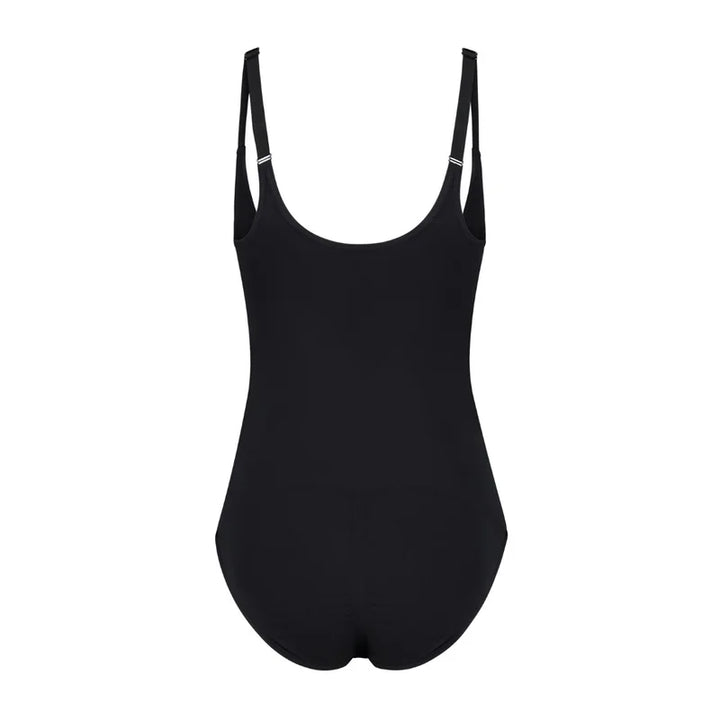 ByeBra - Seameless Shapewear (Strong Support) Soft Touch Bodysuit Open Bust Black