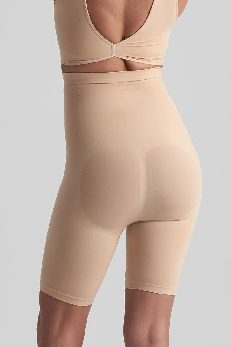 ByeBra - Seameless Shapewear (Strong Support) Soft Touch High Waist Short Beige