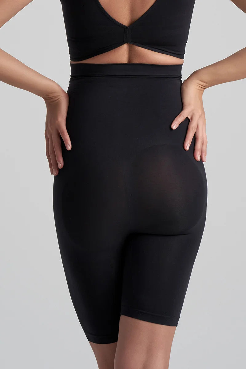 ByeBra - Seameless Shapewear (Strong Support) Soft Touch High Waist Short Black