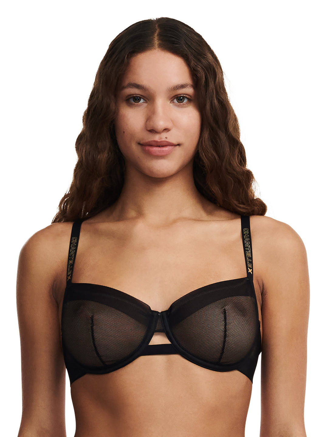 Chantelle X - Xpose Half-Cup Bra Black Half Cup Bra Chantelle X 