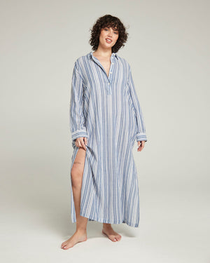 Nudea - Maxi Shirt French Navy Stripe