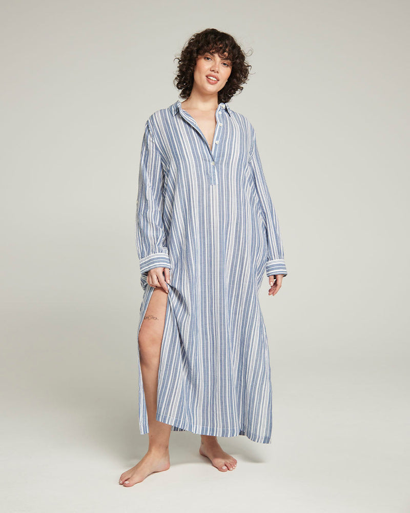Nudea - Maxi Shirt French Navy Stripe