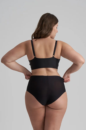 ByeBra - Uni Stretch (1-Size-Fits-Most) Uni Stretch High Brief Black