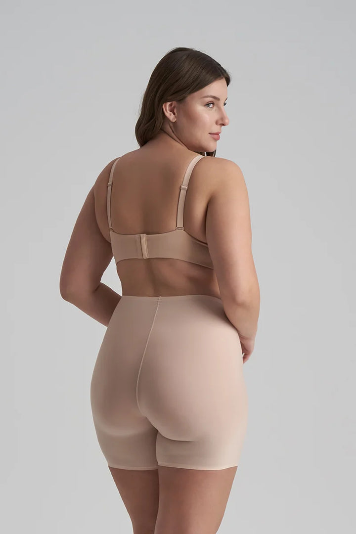 ByeBra - Uni Stretch (1-Size-Fits-Most) Uni Stretch Mid Waist Short Beige