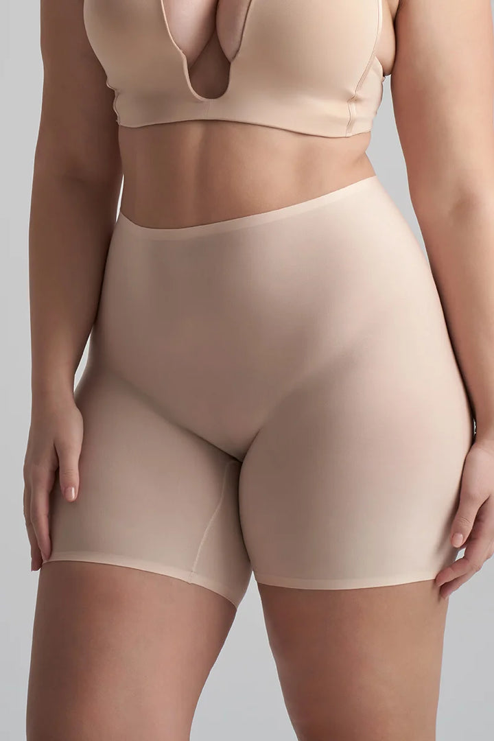 ByeBra - Uni Stretch (1-Size-Fits-Most) Uni Stretch Mid Waist Short Beige