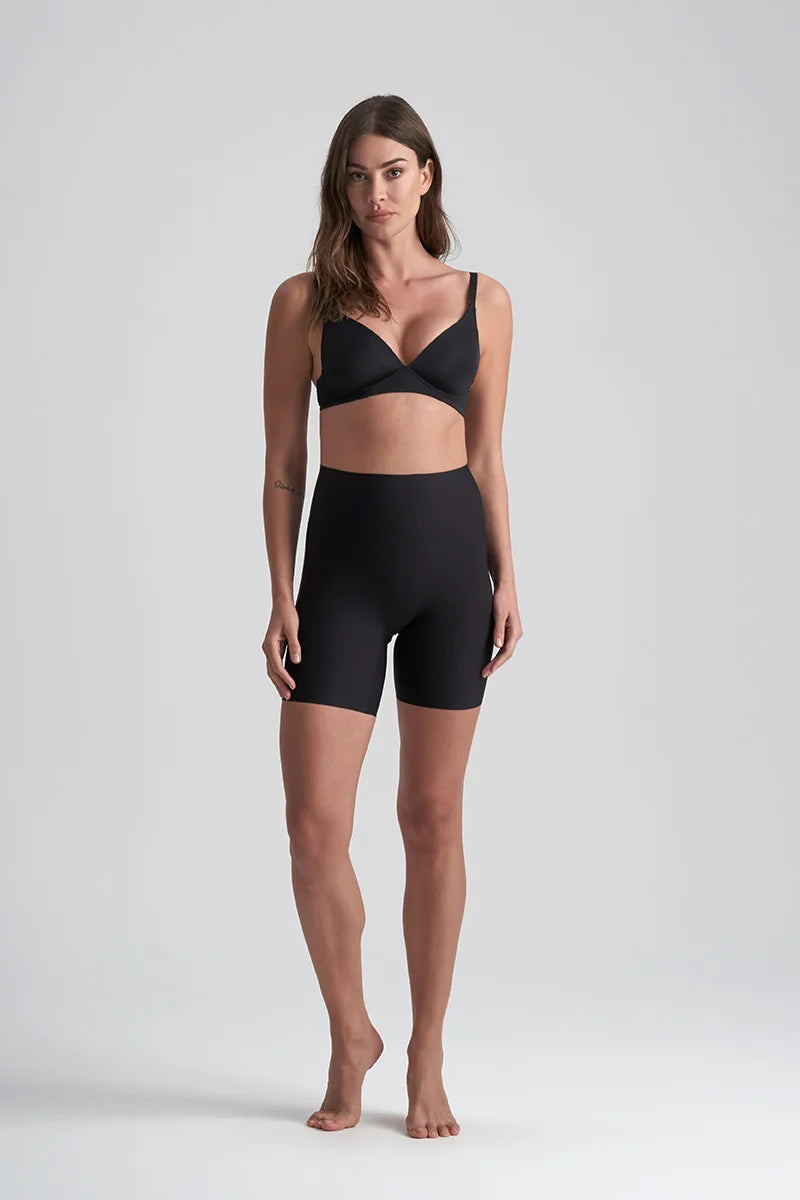 ByeBra - Uni Stretch (1-Size-Fits-Most) Uni Stretch Mid Waist Short Black