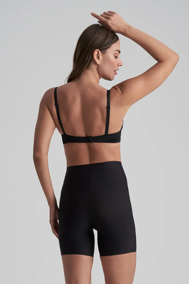 ByeBra - Uni Stretch (1-Size-Fits-Most) Uni Stretch Mid Waist Short Black