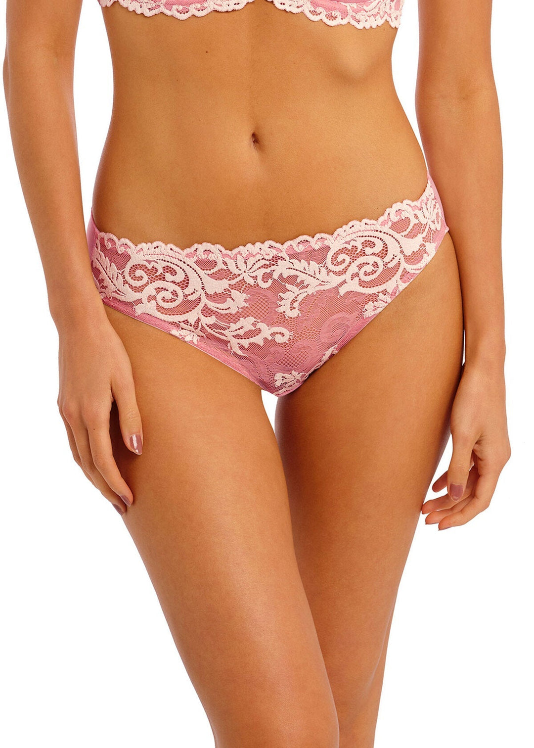 Wacoal Instant Icon Bikini Brief - Rose/Crystal Pink Brief Wacoal 