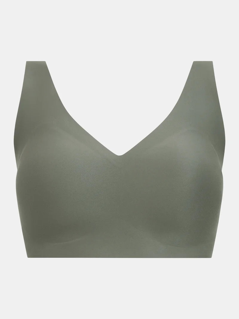 Chantelle - Softstretch Power Plunge Wirefree Bra Vert Argile