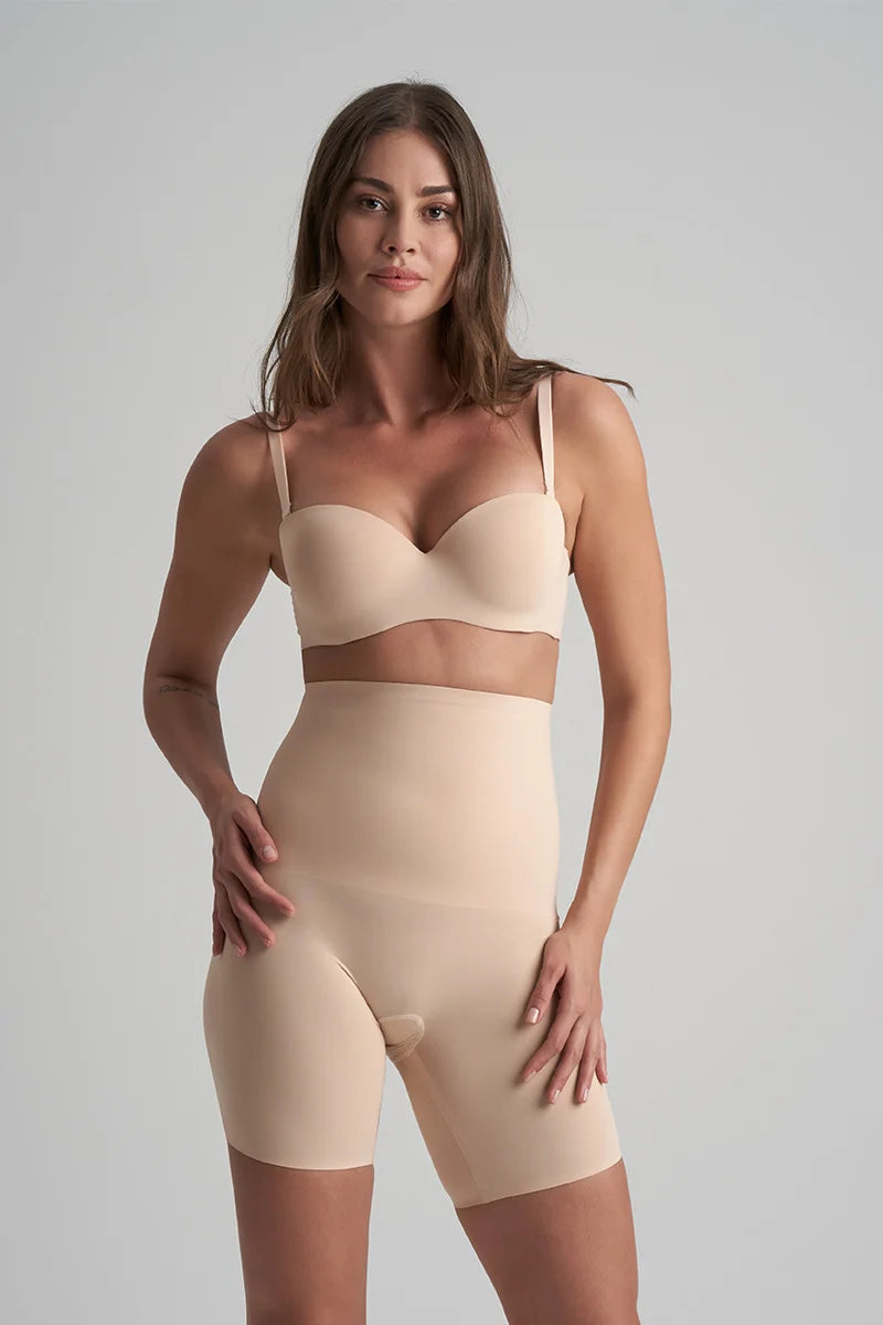 ByeBra - Waist Control Shapewear (Extra Strong Support) Waist Control High Waist Short Beige