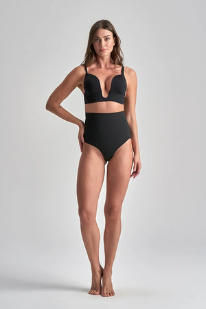 ByeBra - Waist Control Shapewear (Extra Strong Support) Waist Control High Waist Thong Black