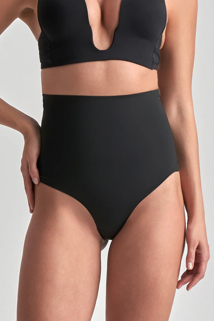 ByeBra - Waist Control Shapewear (Extra Strong Support) Waist Control High Waist Thong Black