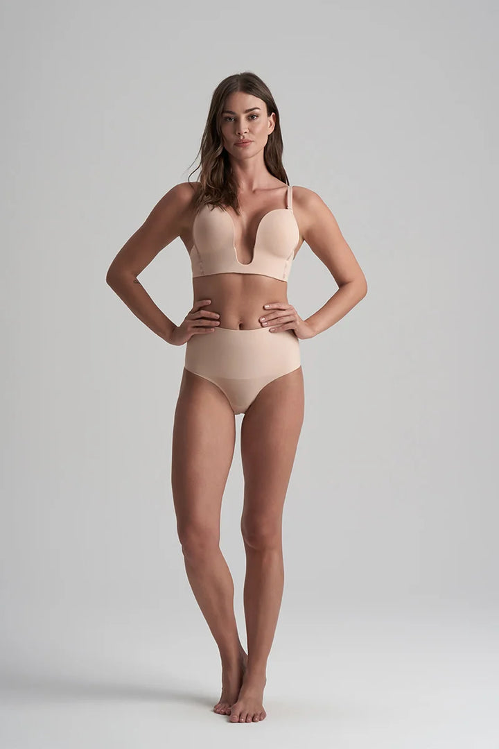 ByeBra - Waist Control Shapewear (Extra Strong Support) Waist Control Mid Waist Brief Beige