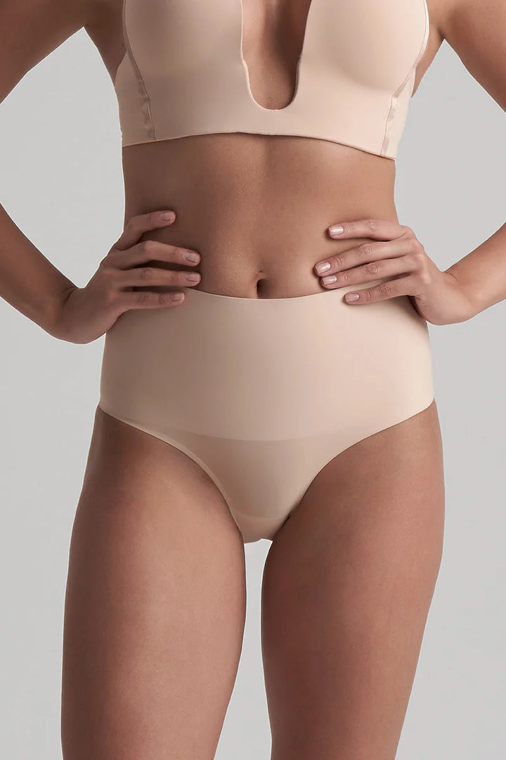 ByeBra - Waist Control Shapewear (Extra Strong Support) Waist Control Mid Waist Brief Beige