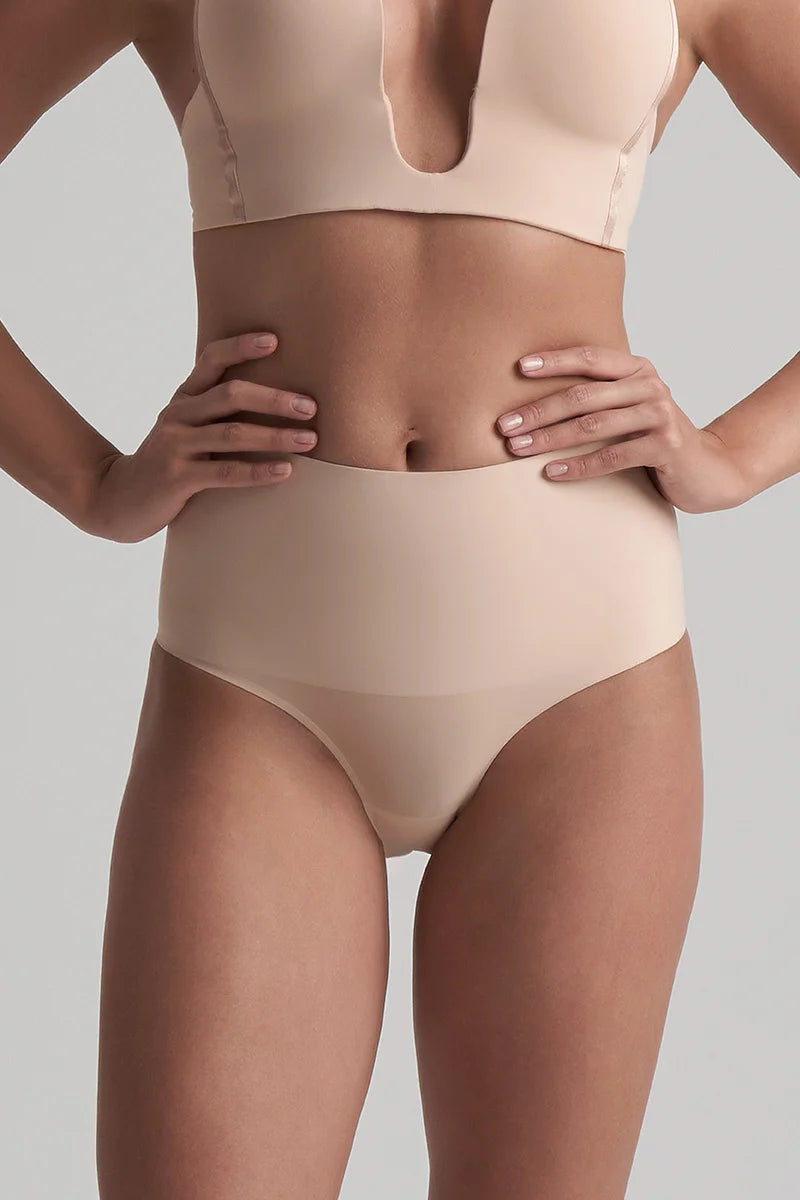 ByeBra - Waist Control Shapewear (Extra Strong Support) Waist Control Mid Waist Brief Beige