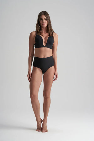 ByeBra - Waist Control Shapewear (Extra Strong Support) Waist Control Mid Waist Brief Black