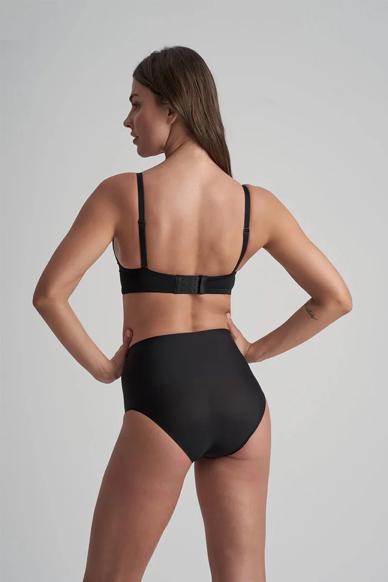 ByeBra - Waist Control Shapewear (Extra Strong Support) Waist Control Mid Waist Brief Black