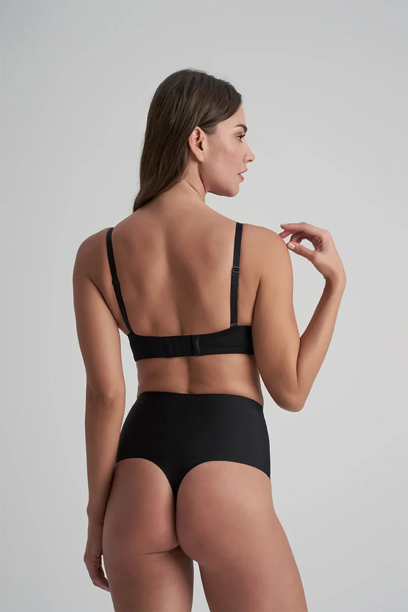 ByeBra - Waist Control Shapewear (Extra Strong Support) Waist Control Mid Waist Thong Black