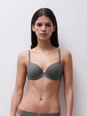 Chantelle - Romance Covering T-Shirt Bra Vert Argile