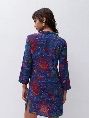 Chantelle - Passionate Long Sleeved Shirt Dark Mediterranean