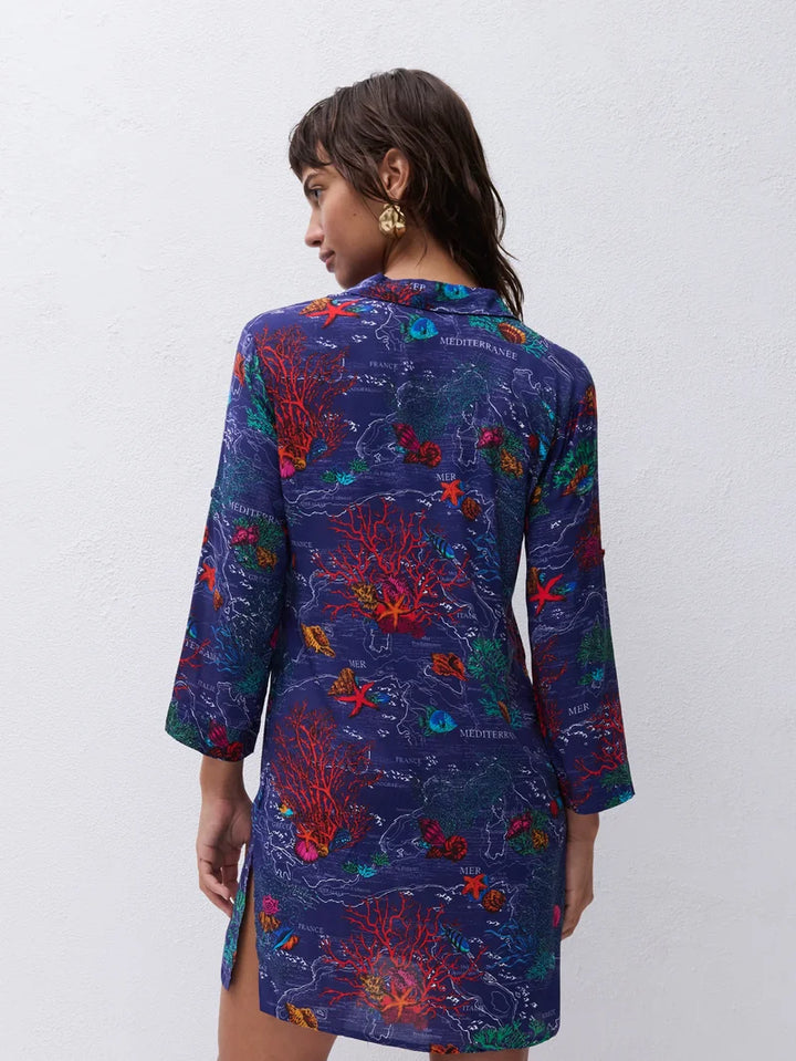 Chantelle - Passionate Long Sleeved Shirt Dark Mediterranean