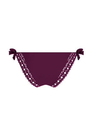 Lise Charmel Swimwear - Ajourage Couture Bikini Brief Narrow Sides Ajourage Prune
