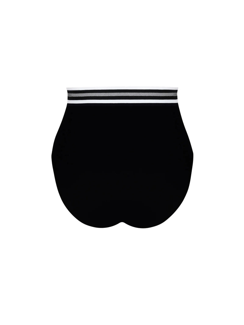 Lise Charmel Swimwear - Energie Nautique High Waist Bikini Noir Silver
