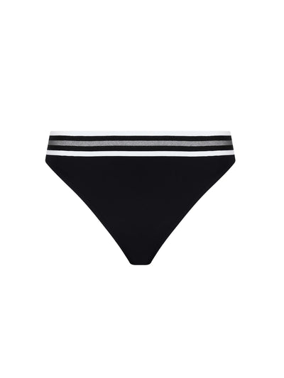 Lise Charmel Swimwear - Energie Nautique Bikini Wide Side Bottom Noir Silver