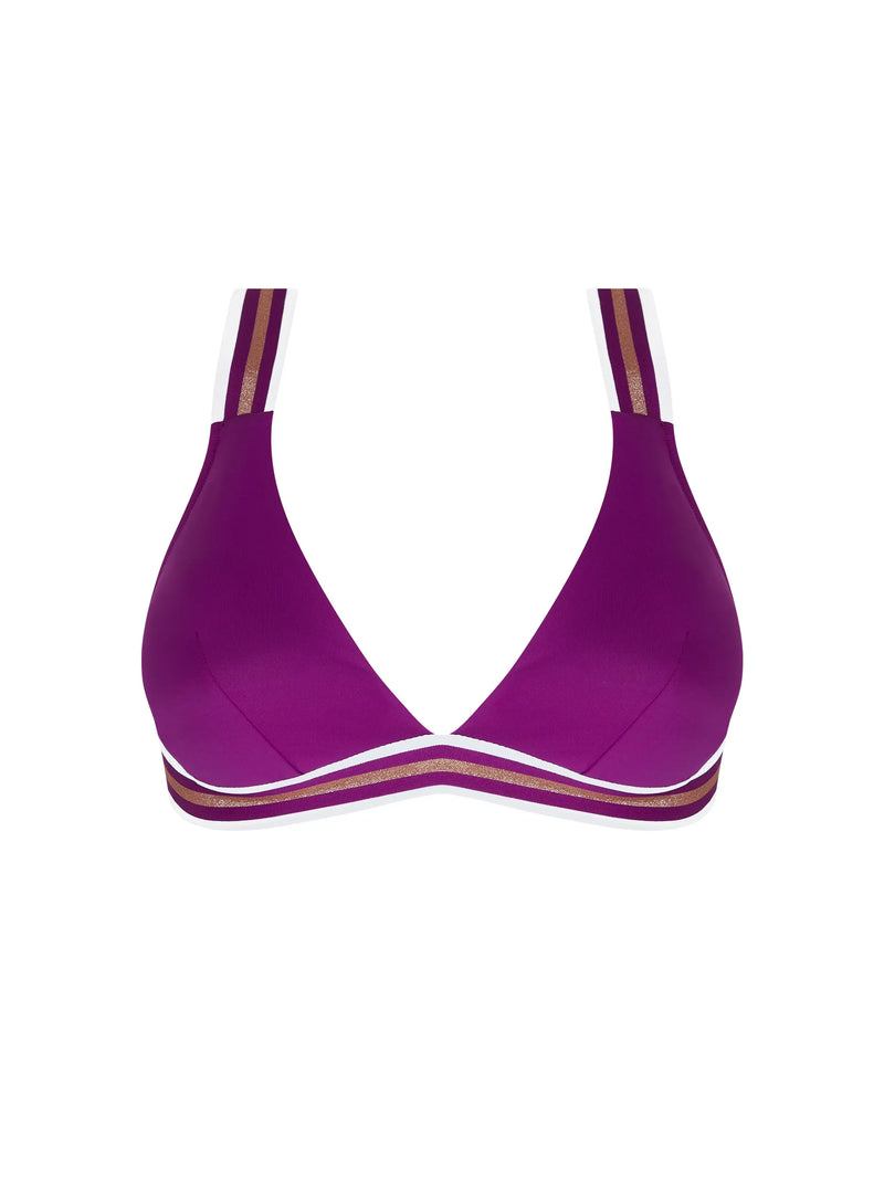 Lise Charmel Swimwear - Energie Nautique Triangle Bikini Top Cassis Gold