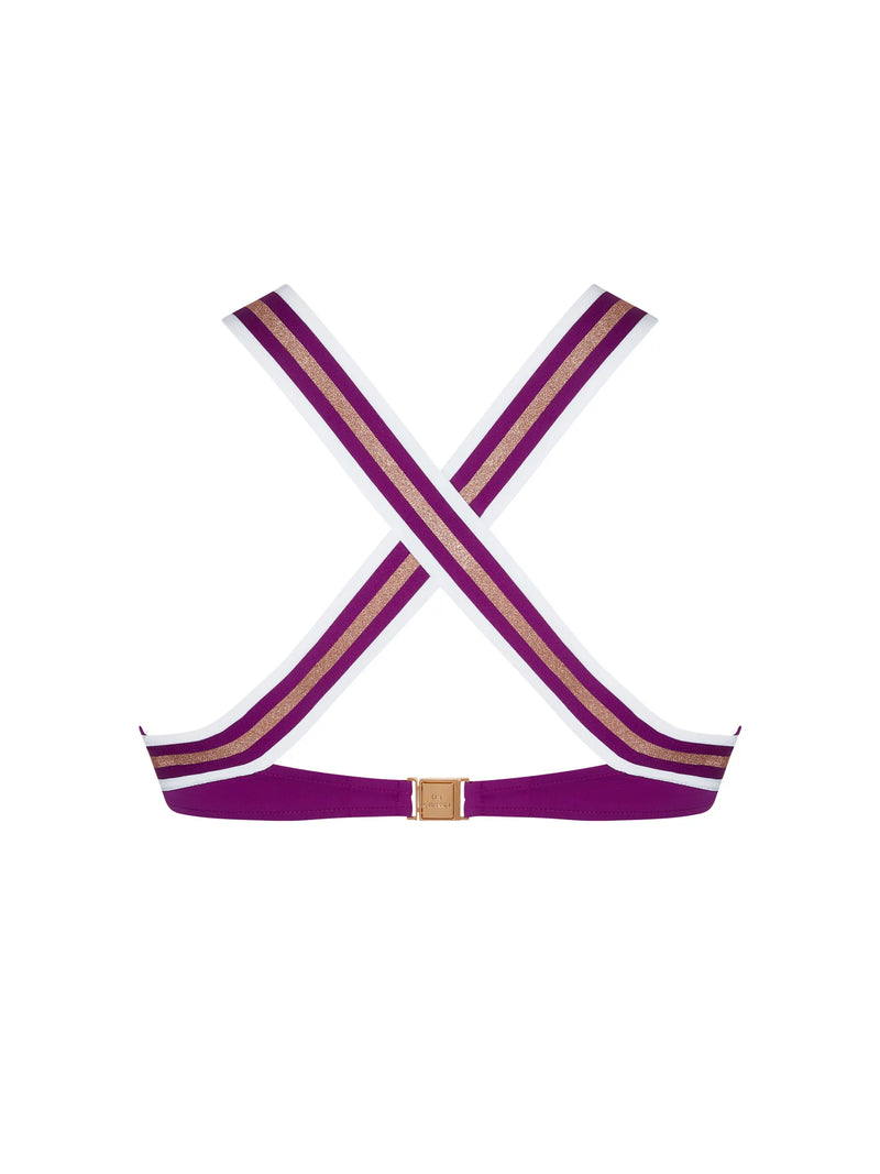 Lise Charmel Swimwear - Energie Nautique Triangle Bikini Top Cassis Gold