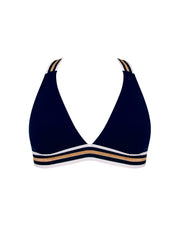 Lise Charmel Swimwear - Energie Nautique N/W Crossed Back Triangle Bikini Top Encre Nautique