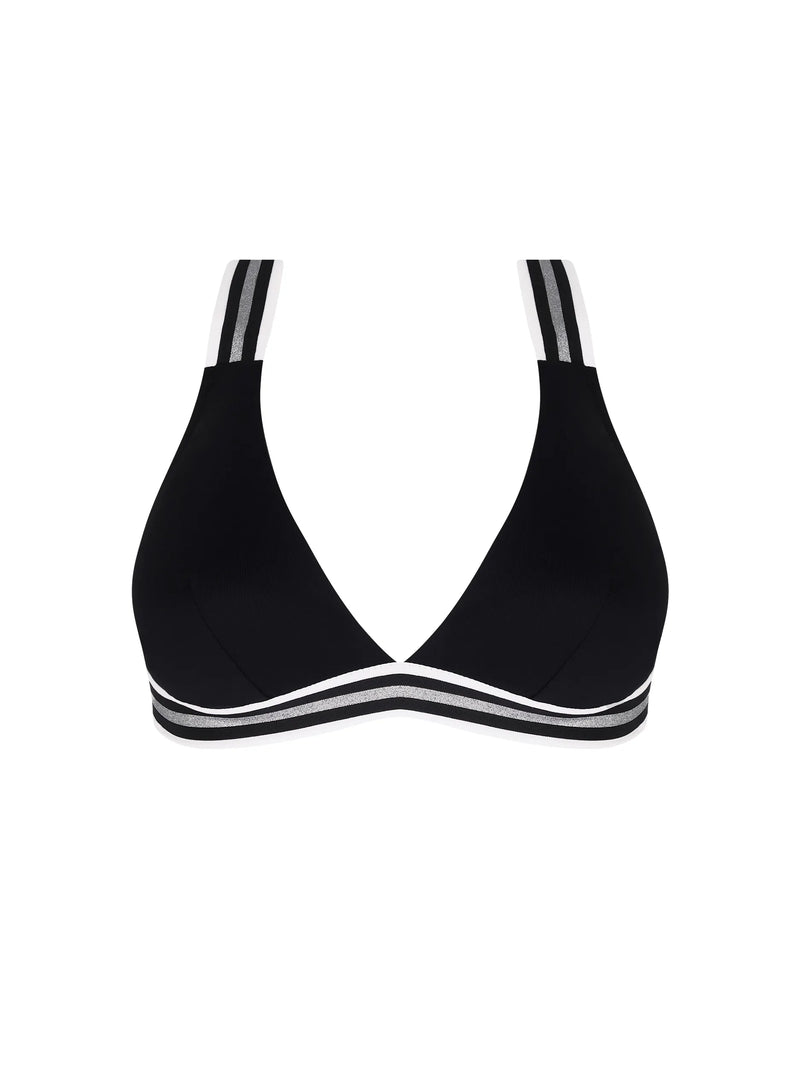 Lise Charmel Swimwear - Energie Nautique Triangle Bikini Top Noir Silver