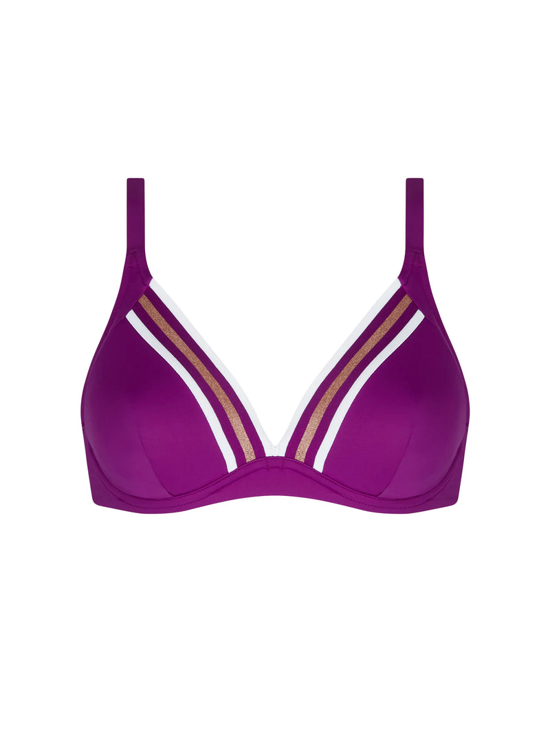Lise Charmel Swimwear - Energie Nautique Underwired Triangle Cassis Gold
