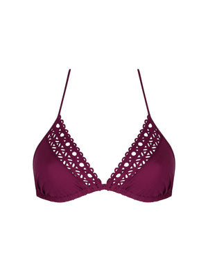 Lise Charmel Swimwear - Ajourage Couture Soft Padded Triangle Bikini Ajourage Prune