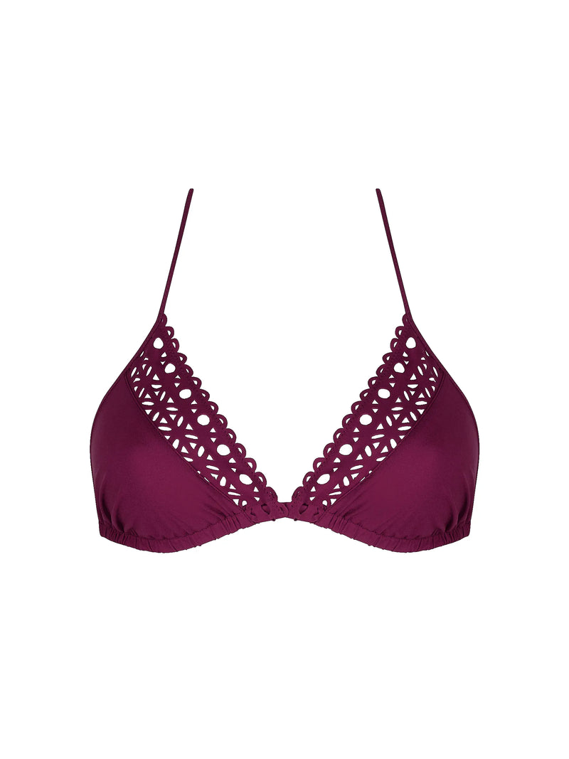 Lise Charmel Swimwear - Ajourage Couture Soft Padded Triangle Bikini Ajourage Prune