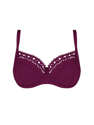 Lise Charmel Swimwear - Ajourage Couture Balconet Top Ajourage Prune