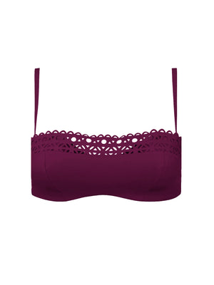 Lise Charmel Swimwear - Ajourage Couture Padded Strapless Bikini Ajourage Prune