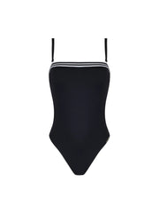 Lise Charmel Swimwear - Energie Nautique Soft Cup Strapless Swimsuit Noir Silver