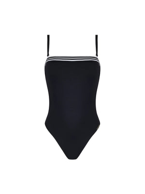 Lise Charmel Swimwear - Energie Nautique Soft Cup Strapless Swimsuit Noir Silver
