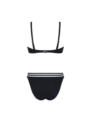 Lise Charmel Swimwear - Energie Nautique Soft Cup Strapless Swimsuit Noir Silver