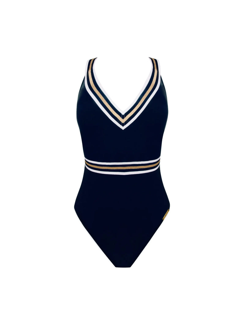 Lise Charmel Swimwear - Energie Nautique Non Wire Halter Swimsuit Encre Nautique