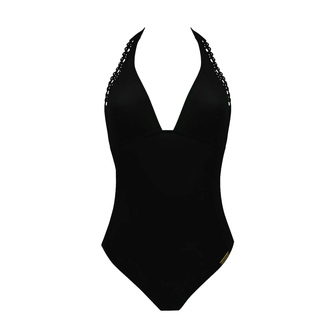 Lise Charmel - Ajourage Couture Plunging Back Swimsuit Black Plunge Swimsuit Lise Charmel Swimwear 