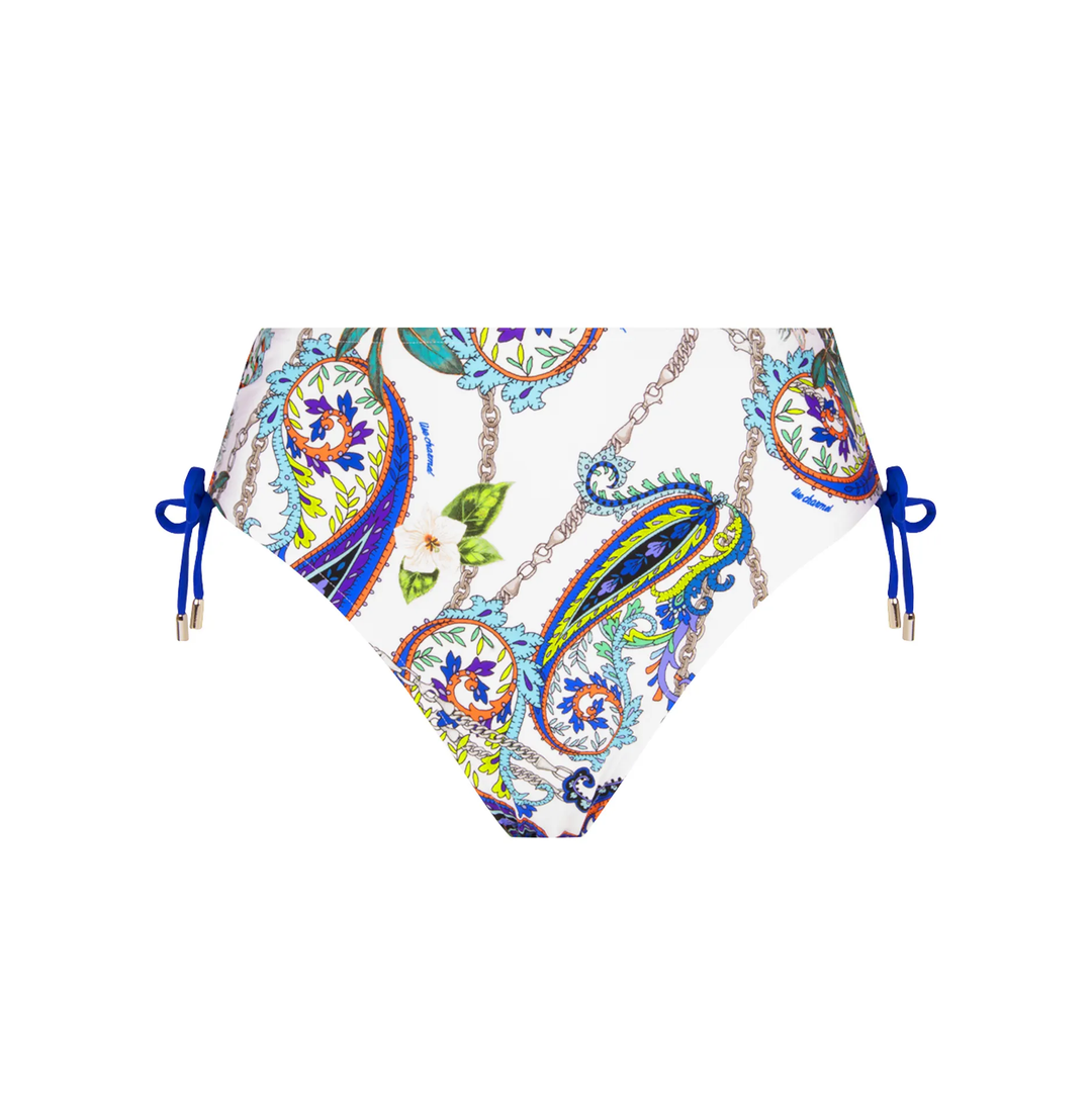 Lise Charmel - Odyssee Классическое кашемировое бикини с завязками Регулируемые трусы-бикини из синего кашемира Lise Charmel Swimwear