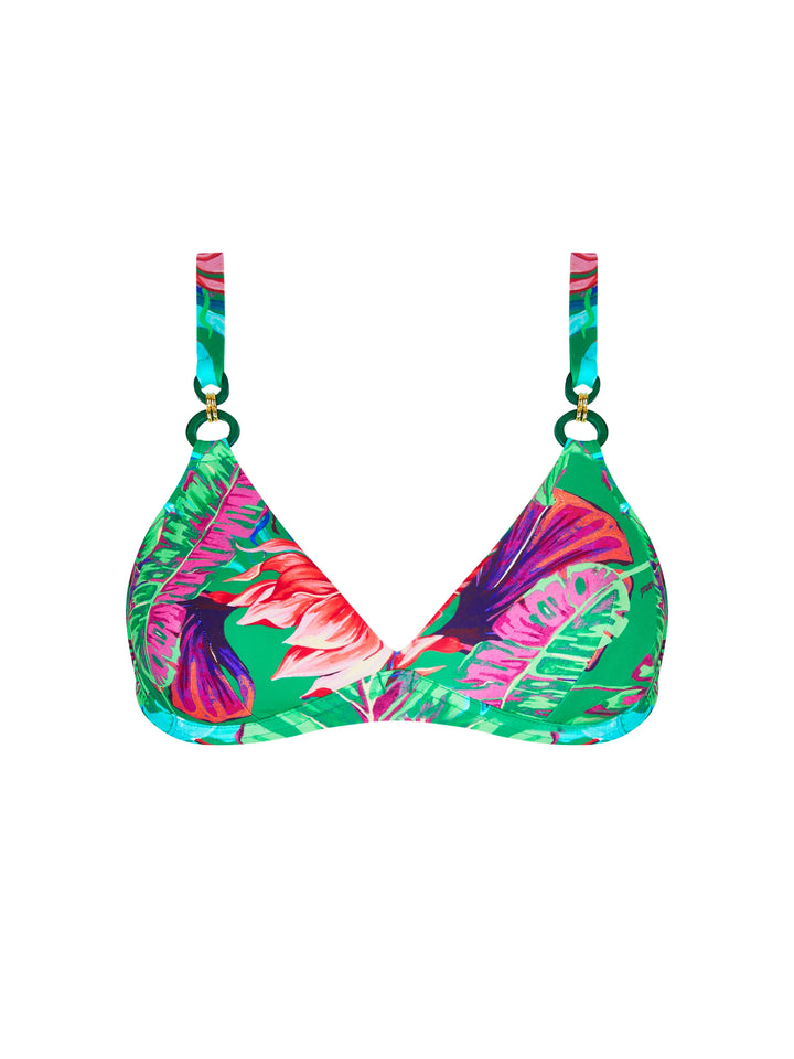 Lise Charmel Swimwear - Paradis Sauvage Wired Triangle Bikini Vert Sauvage