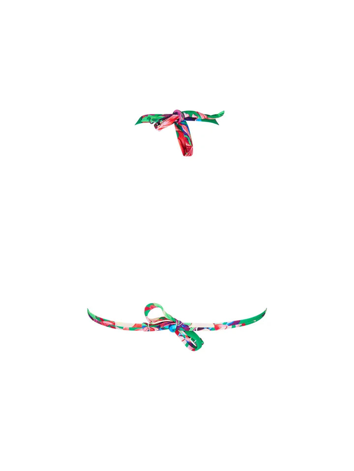 Lise Charmel Swimwear - Paradis Sauvage Triangle Soft Pad With Ties Vert Sauvage