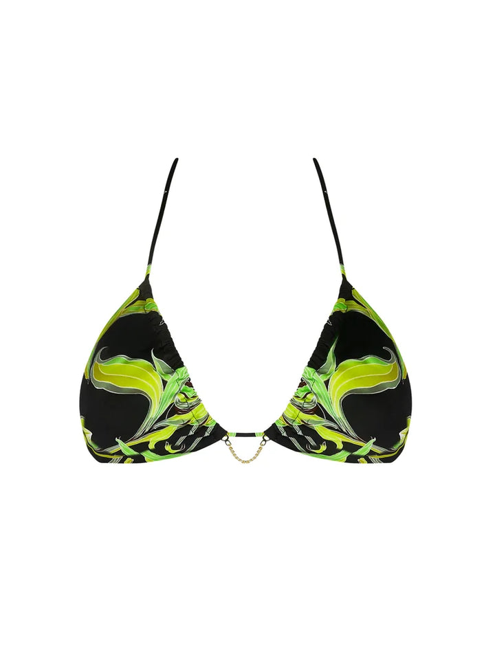 Lise Charmel Swimwear - Fleurs De Nuit Soft Padded Triangle With Ties Nuit Luciole