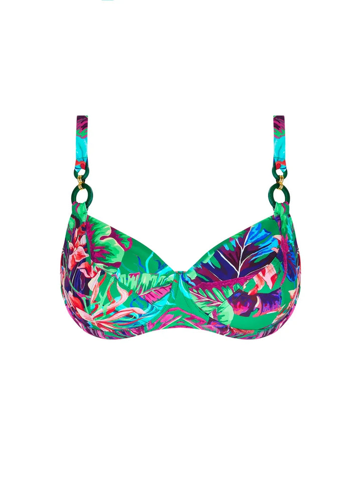 Lise Charmel Swimwear - Paradis Sauvage Balconet Bikini Vert Sauvage