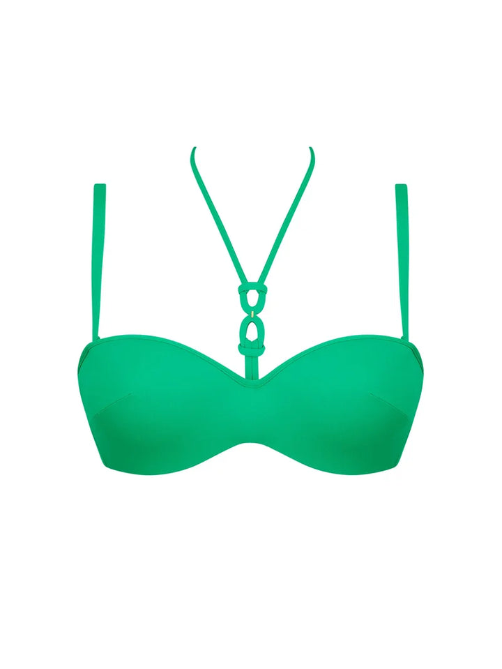 Lise Charmel Swimwear - Grace Infinie Cropped Bustier Emeraude Infini
